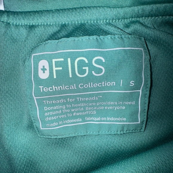 Figs Scrub Pants Womens Green Zamora Jogger Technical Collection Bottom Sz S EUC - Picture 9 of 15